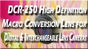DCR-250 Super Macro conversion lens