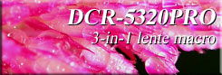 DCR-5320PRO lente macro 3-in-1