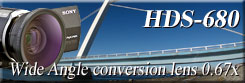 HDS-680 Wideangle conversion lens for Widezoom lens incorporated AVCHD camera